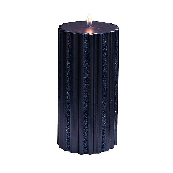 Blue Pillar Candle 15cm