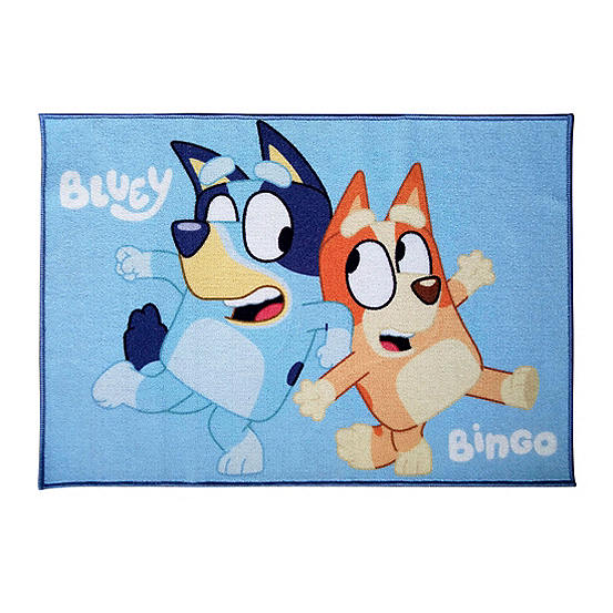 Bluey Bluey & Bingo’ Rectangle Rug | Freemans