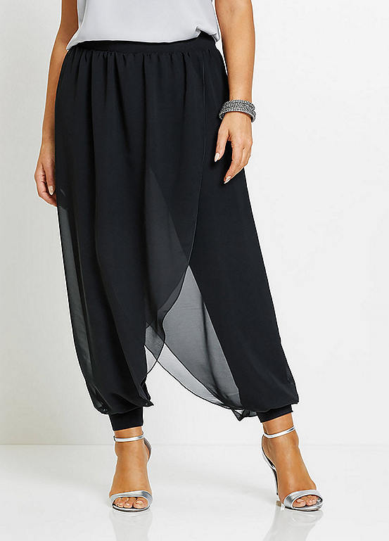 Bonprix Floaty Chiffon Evening Trousers | Freemans