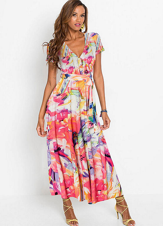 bonprix Floral Print Wrap Dress | Freemans