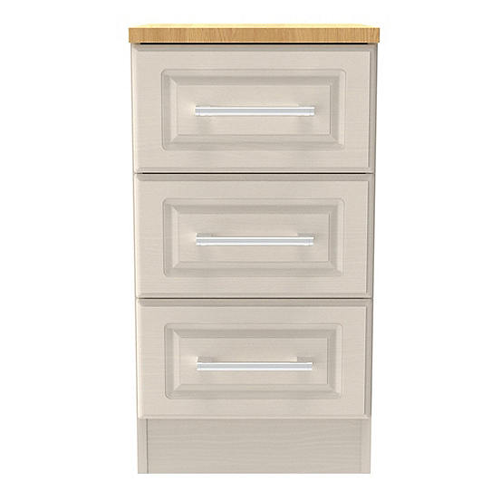 Brighton Ready Assembled 3 Drawer Bedside Freemans