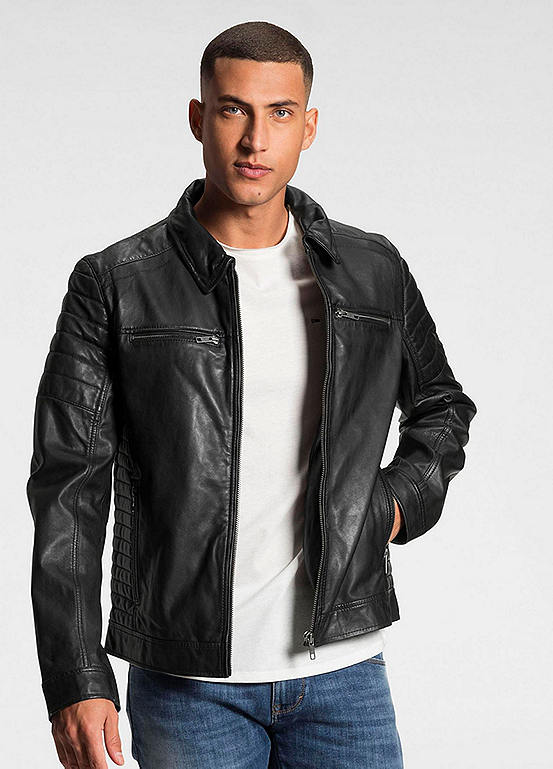 Bruno Banani Leather Jacket | Freemans