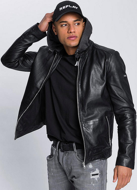 Bruno Banani Leather Jacket | Freemans