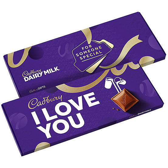 Cadbury I Love You Dairy Milk Chocolate Giant Bar Freemans