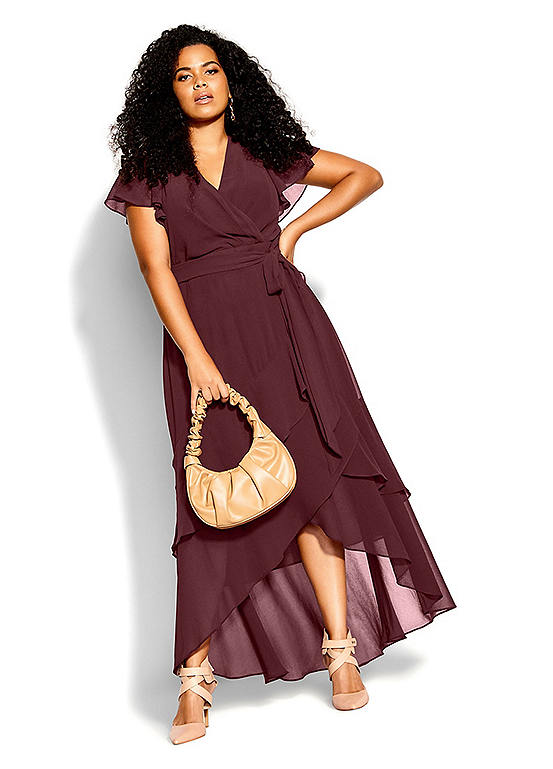 city chic flirty tier maxi dress