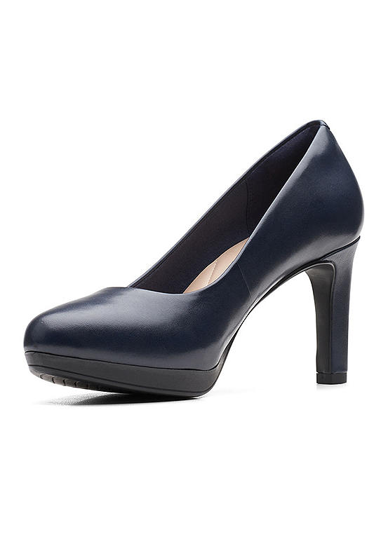 navy leather court shoes