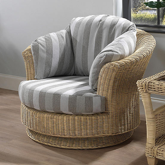 gray wicker swivel rocker