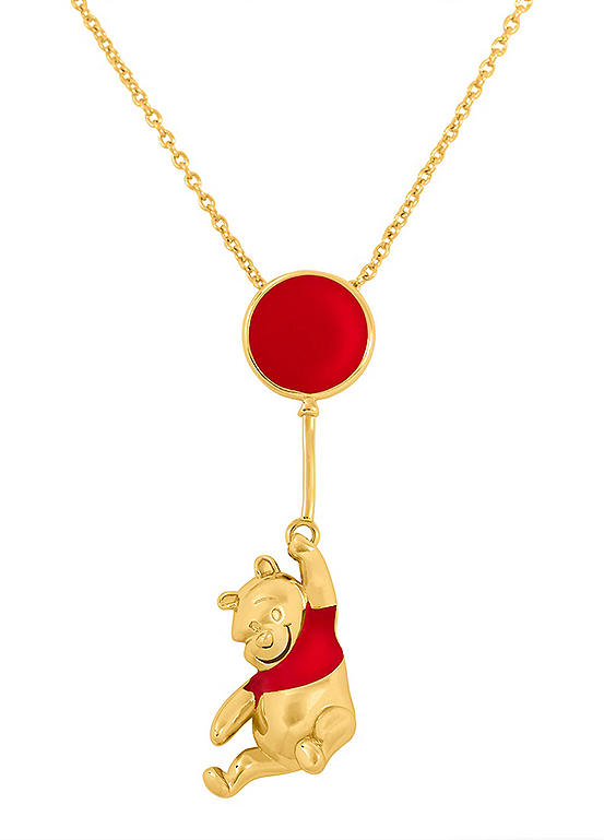 Disney Winnie The Pooh Red & Gold Coloured Floating Balloon Necklace ...