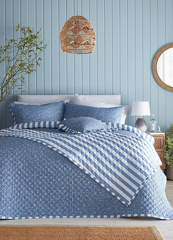 Freemans Home Block Print Bedspread Freemans