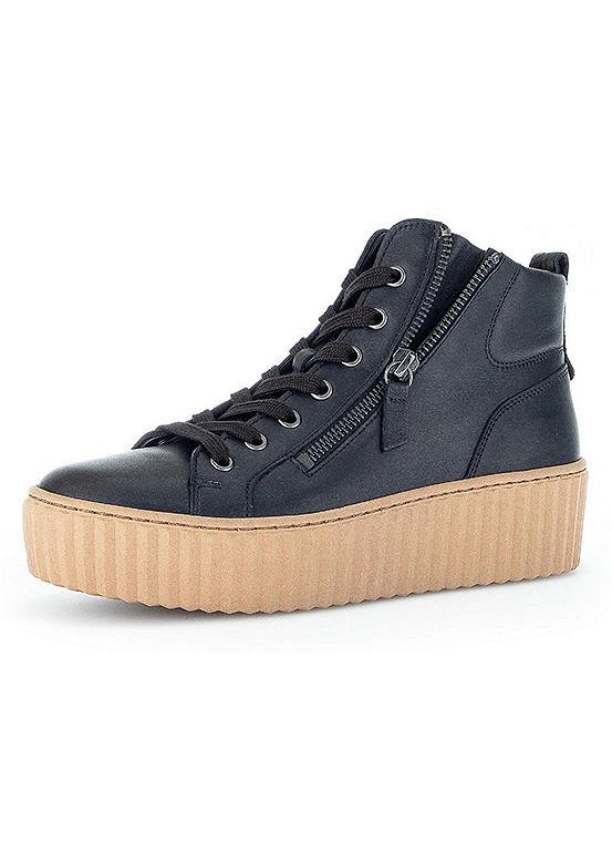 gabor leather high top trainers