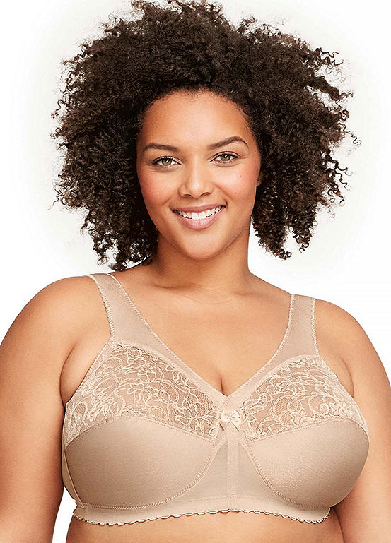 Glamorise Full Figure Plus Size MagicLift Original Wirefree Support Bra Freemans