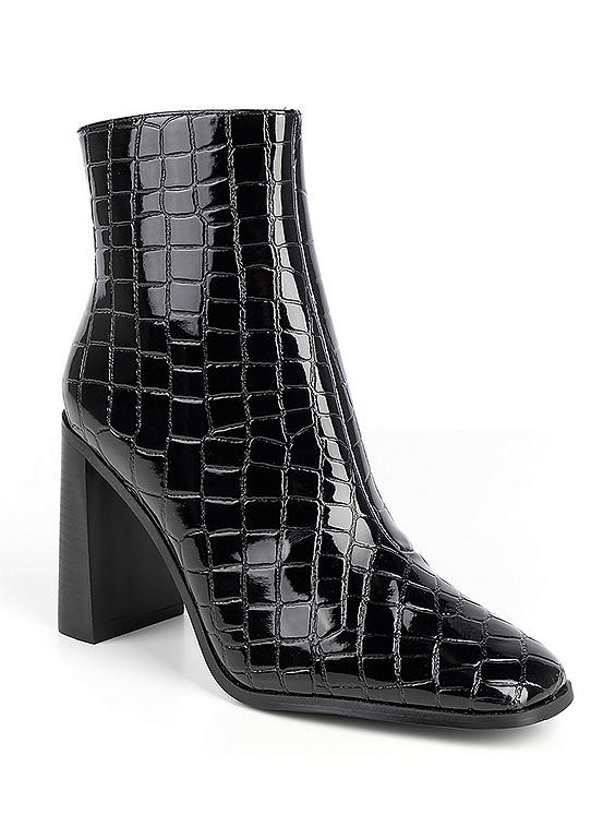 wide fit croc ankle boots