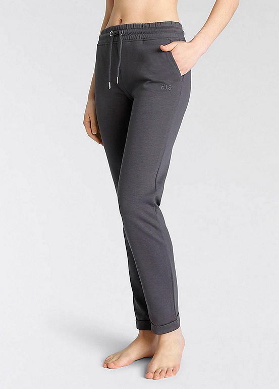 FEBRIS - Himalayan grass Straight Legged Pants with Drawstring
