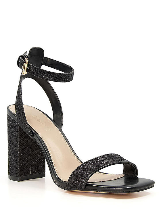 Head Over Heels By Dune Black ’Mikhaela’ Block Heel Sandals Freemans