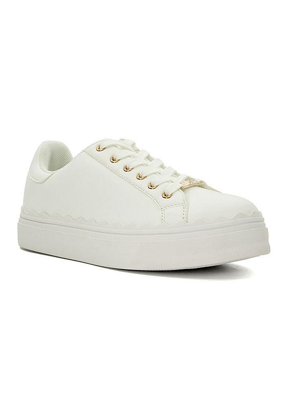 Head Over Heels By Dune Elie Scalloped Sole Trainer Freemans