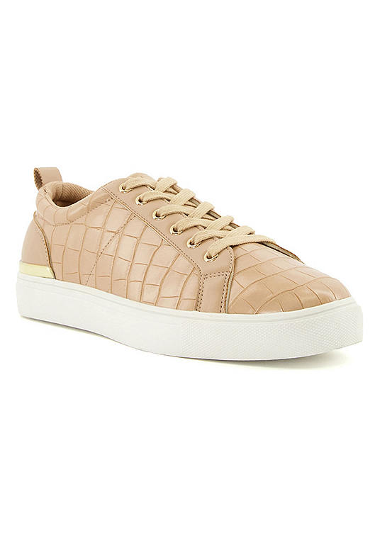 Head Over Heels By Dune Elsah Croc Lace Up Trainers Freemans