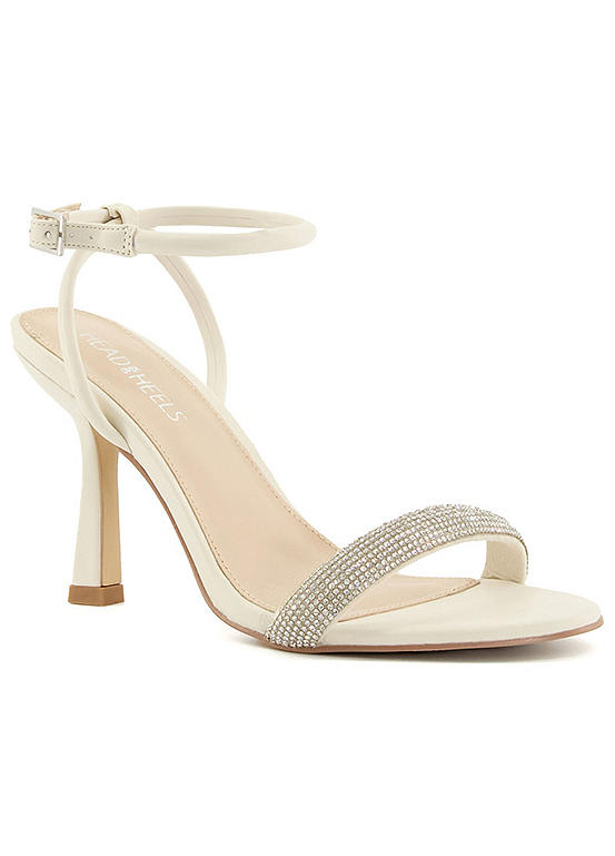 Head Over Heels By Dune Morillo Ecru Embellished Heeled Sandals | Freemans