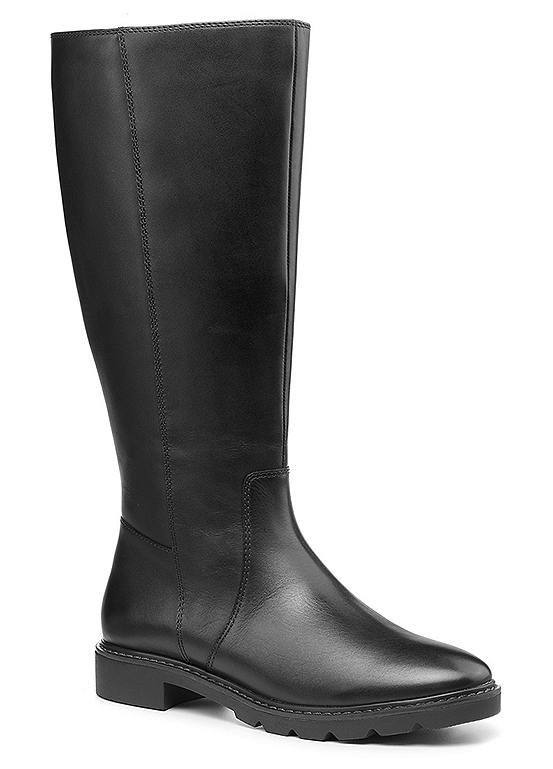 Hotter Annalise Black Formal Smart Casual Boots Freemans