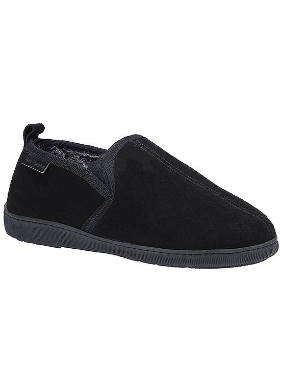 Pantuflas Hush Puppies Arnold Para Hombre | Gamuza, Forro De Piel Sintética | Cómodas Y Con Suela Flexible