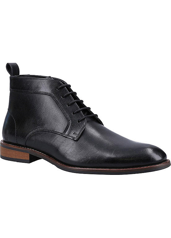 Hush Puppies Black Declan LaceUp Boots Freemans