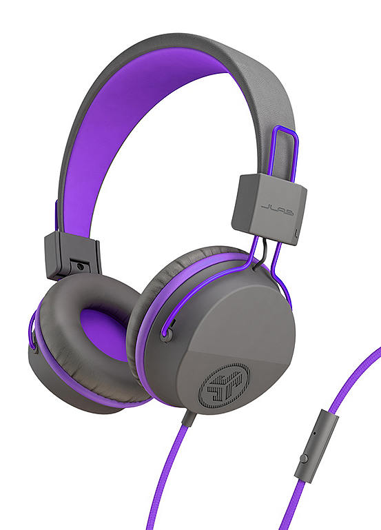JLab JBuddies Kids Headphones - Grey/Purple