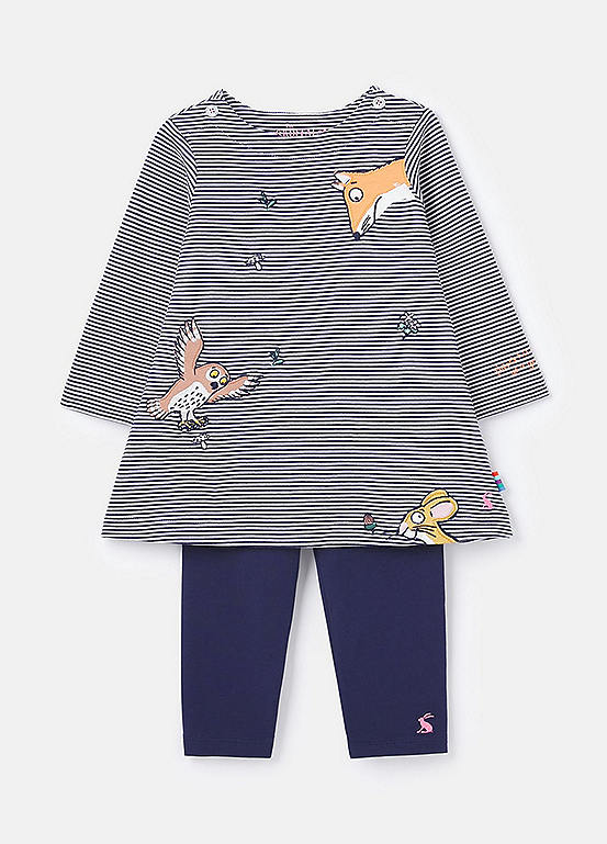 Joules Gruffalo Christina Dress and Leggings Set | Freemans