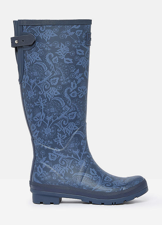 navy joules wellies