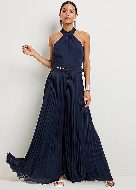 PLEATED JUMPSUIT WITH YOKE KINDRED SKIES