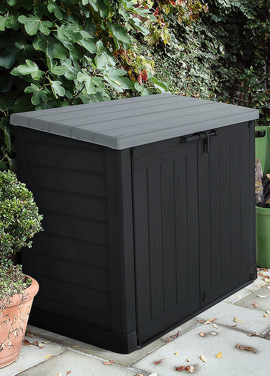 Keter Hideaway Wheelie Bin Storage Shed Freemans
