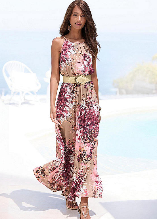 Lascana Floral Print Maxi Dress Freemans 7481