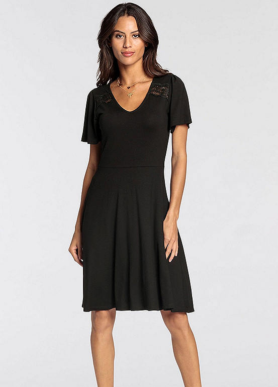 Laura Scott Jersey V-Neck Dress | Freemans