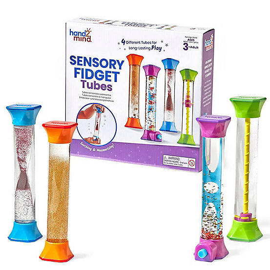 Learning Resources Sensory Fidget Tubes (Set of 4) | Freemans