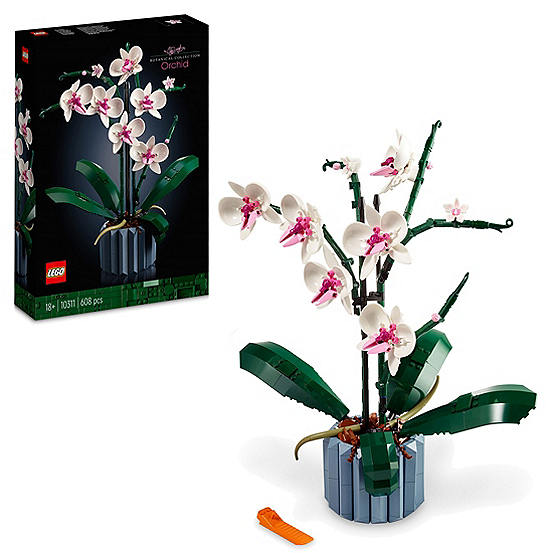 LEGO Orchid Plant & Flowers Set Botanical Collection | Freemans