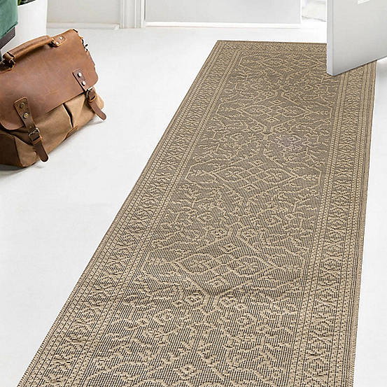 Likewise Rugs & Matting Vintage Border Washable Jute Runner Freemans