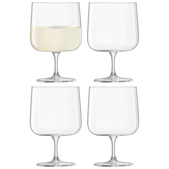 LSA Set of 4 Arc Wine Glasses 340ml Freemans