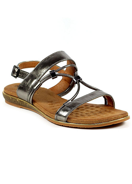 Lunar Danby Pewter Sandals | Freemans