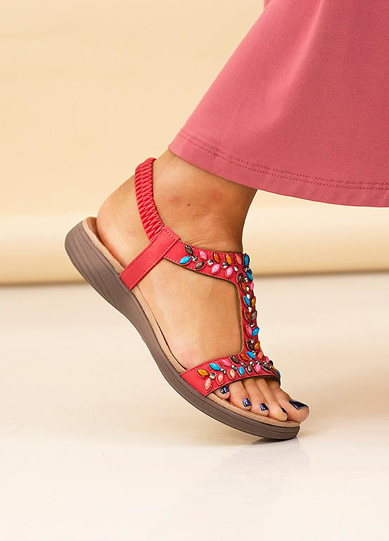 Sandales/tongs Carla Ravello En Cuir Nubuck Beige - Pointure 38 - Portées 1 Fois - Occasion Très Bon état
