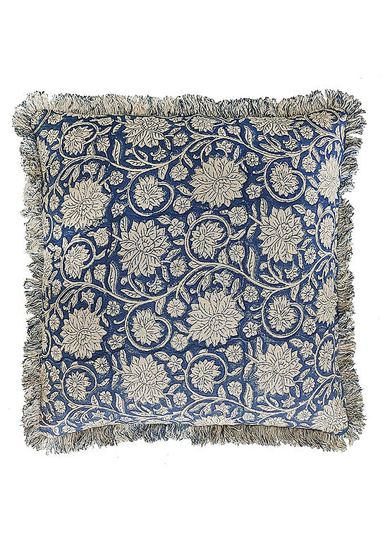 Malini Dipika Floral Trellis Cotton 45x45cm Cushion