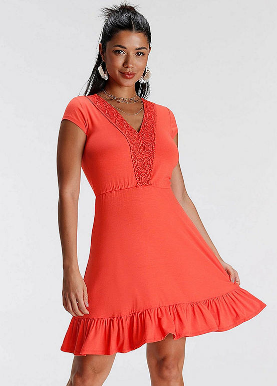 Melrose Fit and Flare Jersey Dress Freemans