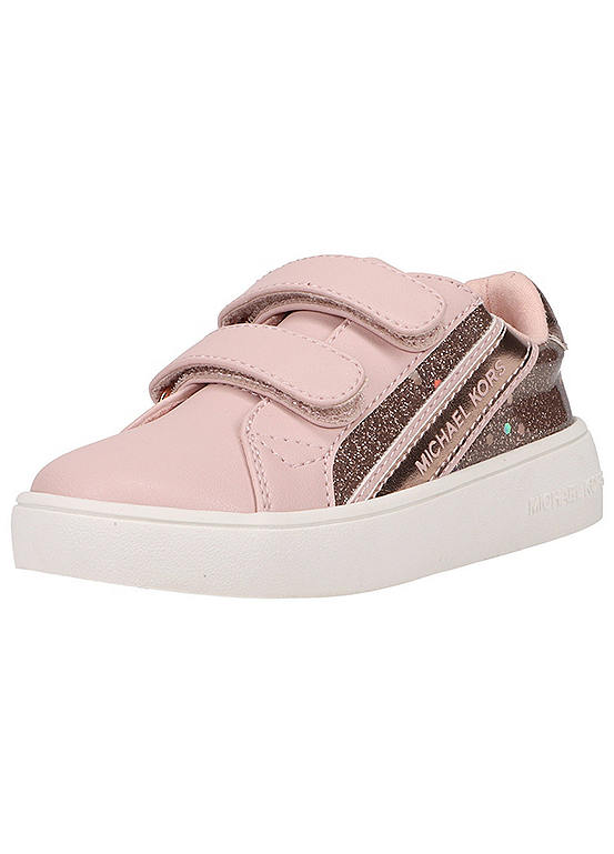 Michael Kors Kids Velcro Strap Glitter Trainers | Freemans