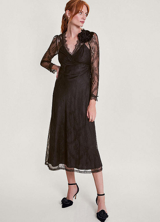 Monsoon Blakely Lace Corsage Dress | Freemans