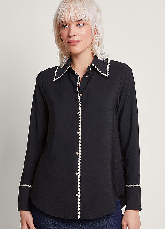 Monsoon Rhea Ric Rac Embroidered Blouse Freemans