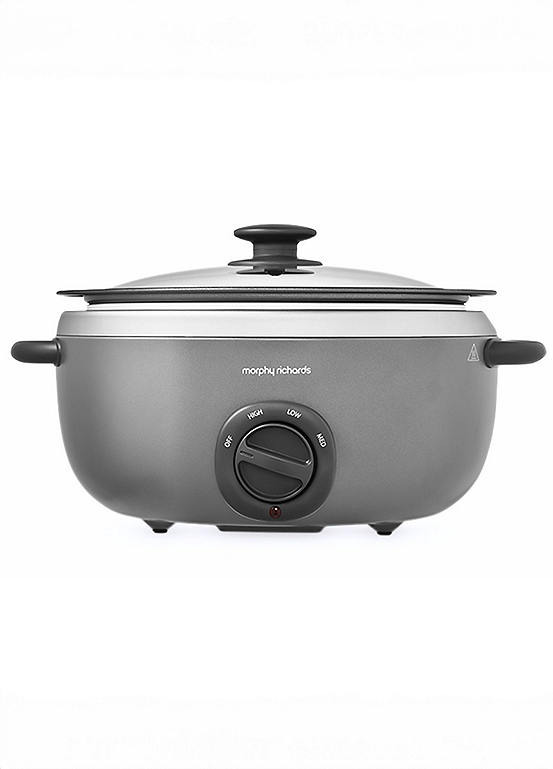 Morphy Richards Sear & Stew Titanium Slow Cooker 6.5L 461022 Freemans