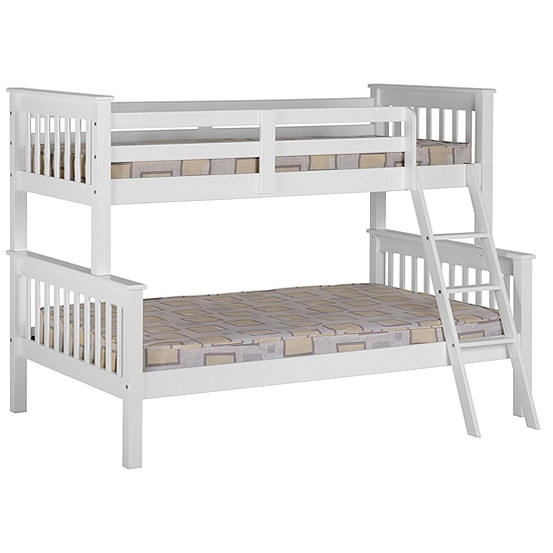 Neptune White Wooden Triple Sleeper Bunk Bed Freemans