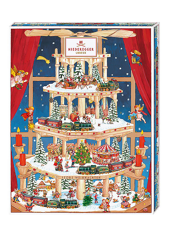 Niederegger Lubeck Pyramid Advent Calendar with Marzipan Mini Loaves