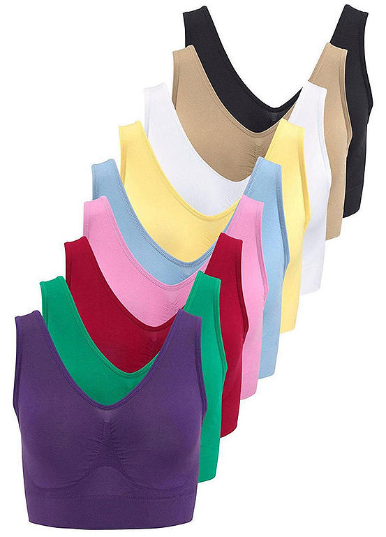 Nuance Pack of 9 NonWired Bras Freemans