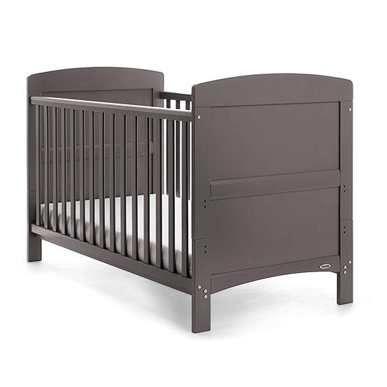 Obaby Taupe Grey Grace Cot Bed Freemans