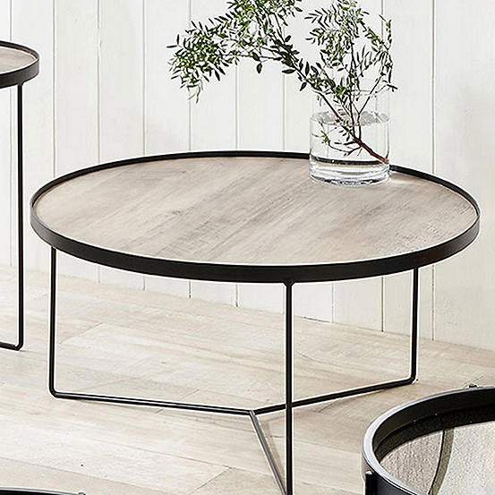 Pacific Brookfield Brown Wood Veneer Coffee Table Freemans