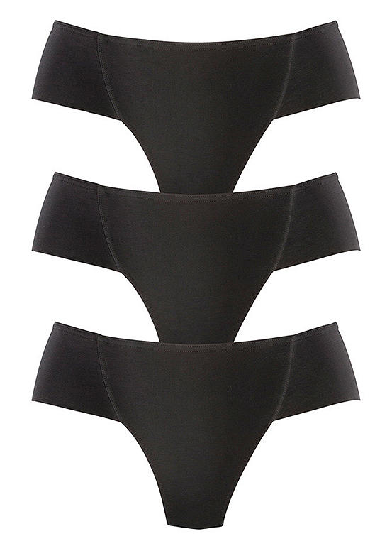 Pack of 3 Control Thongs by Petite Fleur | Freemans