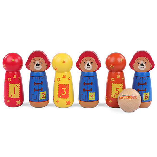 Paddington Wooden Character Skittles By Paddington Bear Freemans